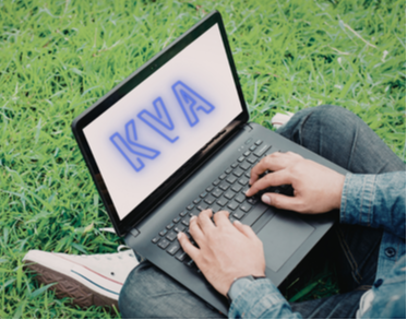 person sitting outside on the grass with laptop