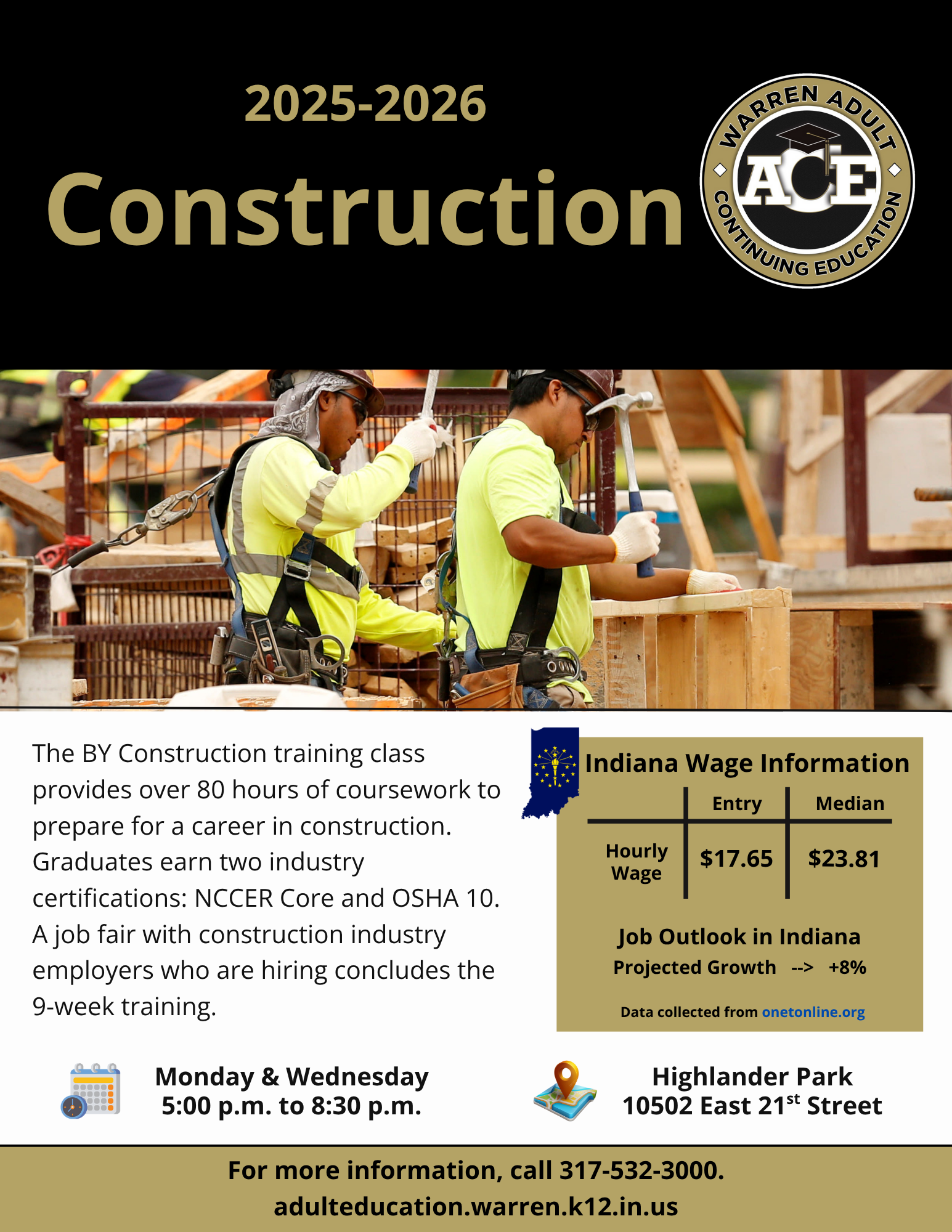 Construction | Adult and Continuing Education