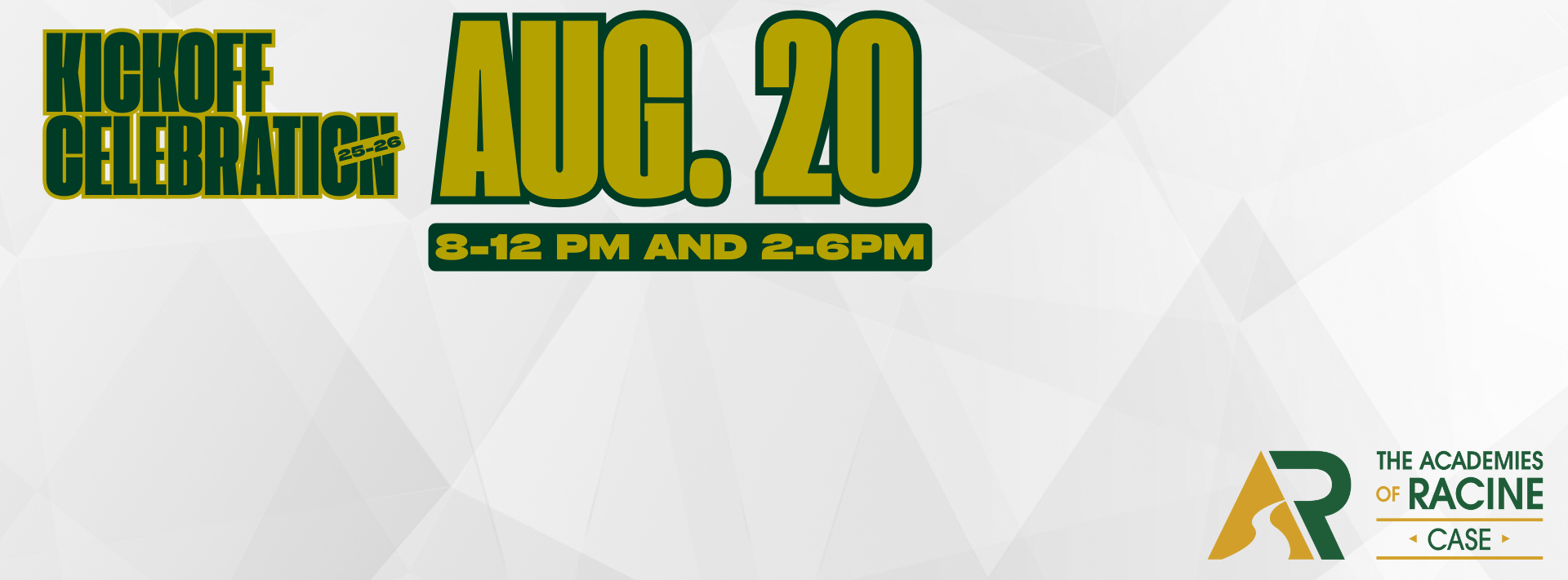 CASE 2025-26 KICKOFF CELEBRATION AUG. 20 FROM 8-12PM AND 2-6PM