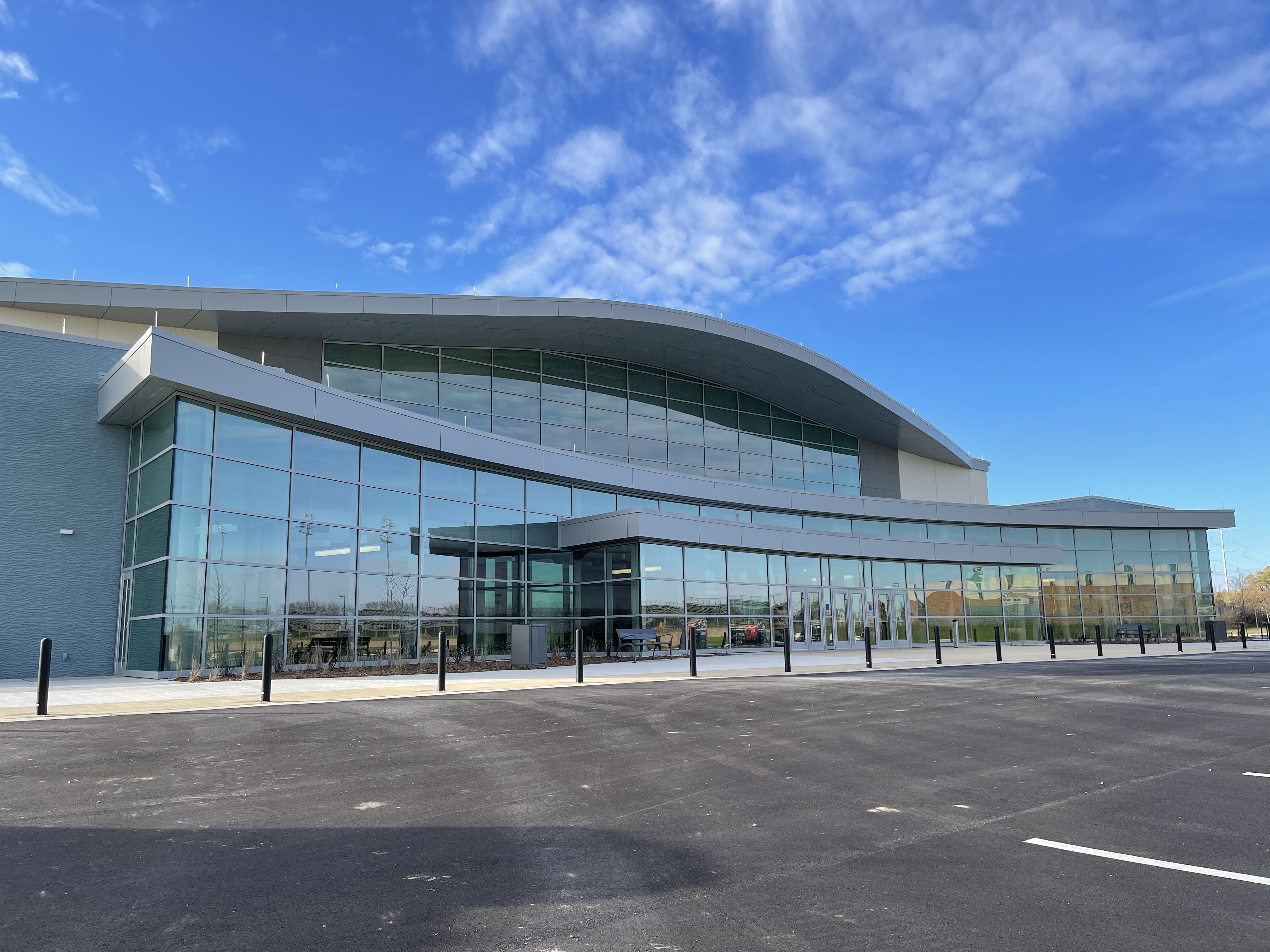 The RUSD Aquatic Center's entrance