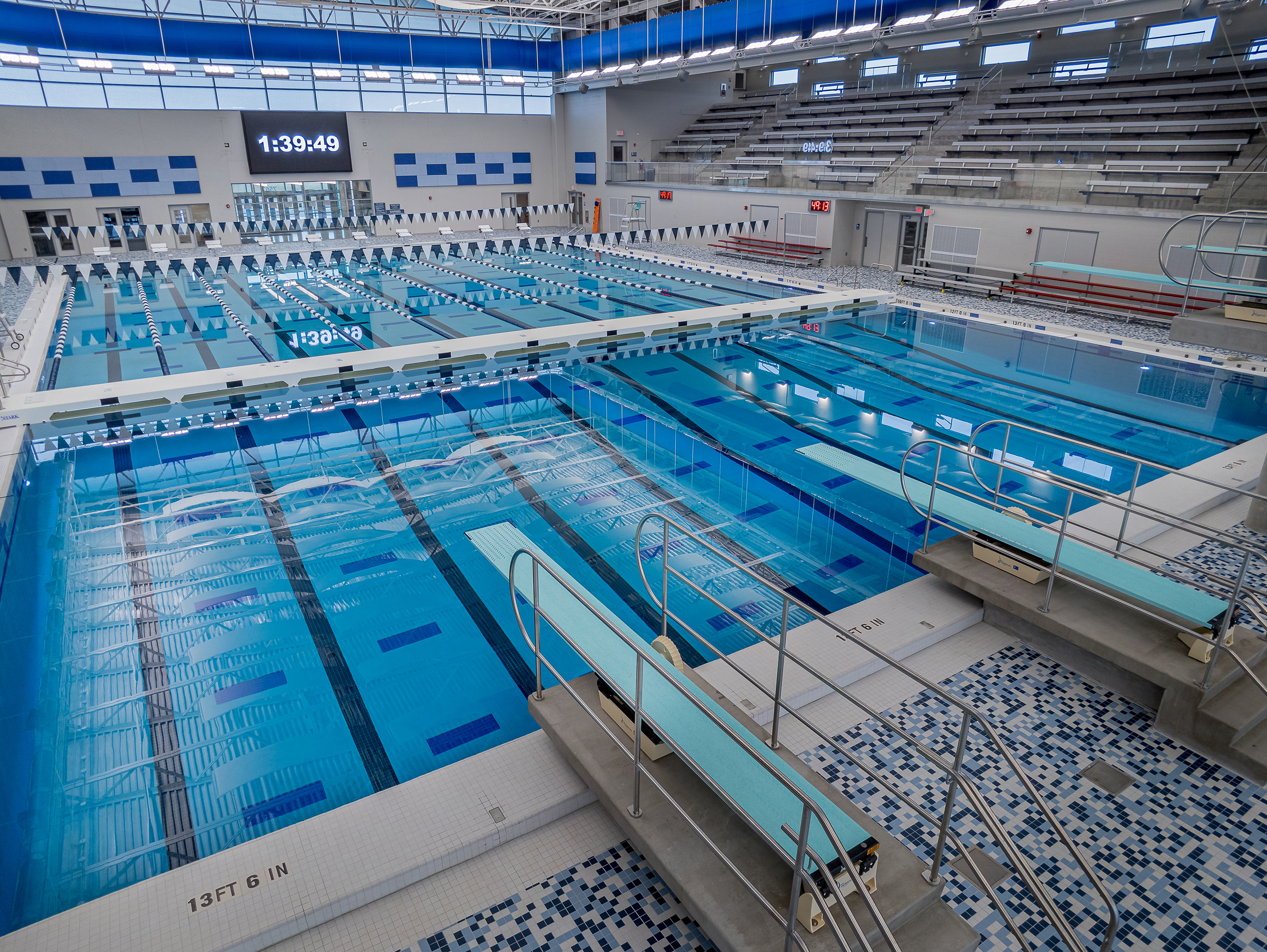 RUSD Aquatic Center diving well and diving boards