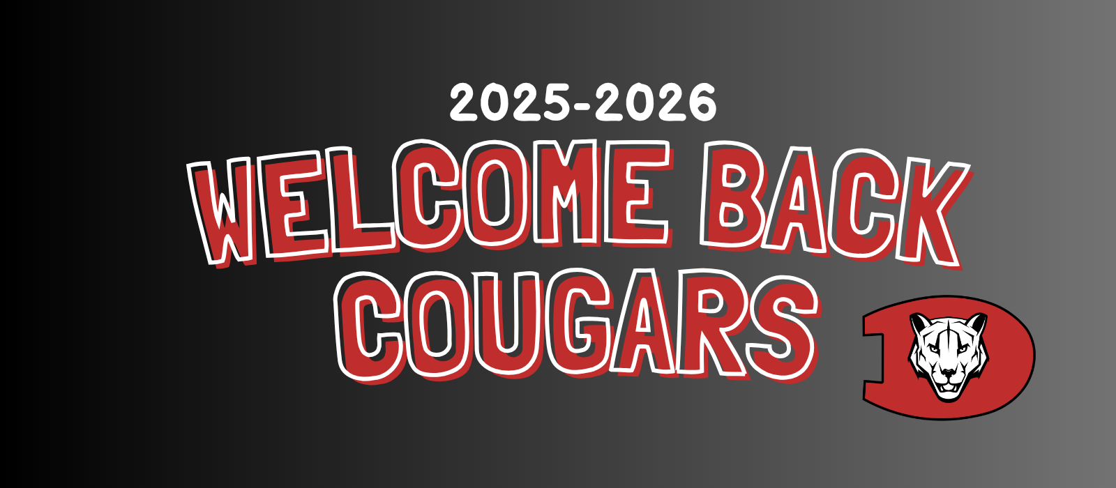 2025-2026 Welcome Back Cougars