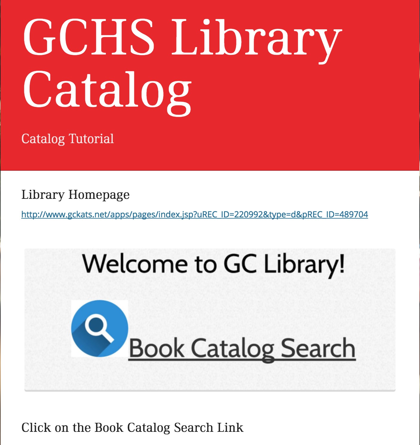 Library Catalog