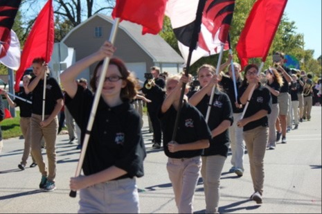 kids holding banners