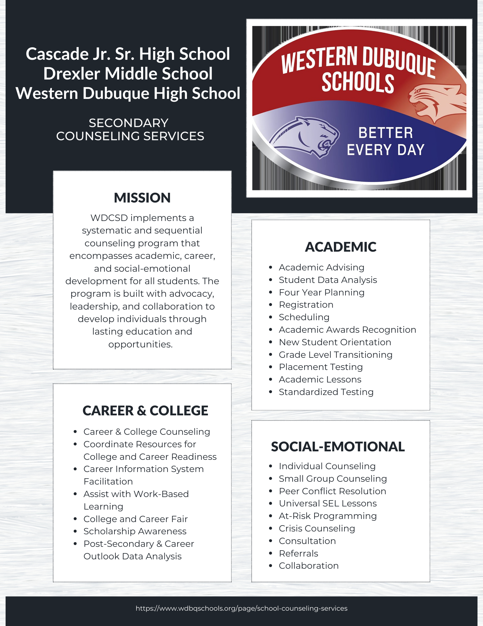 Secondary Counseling Services