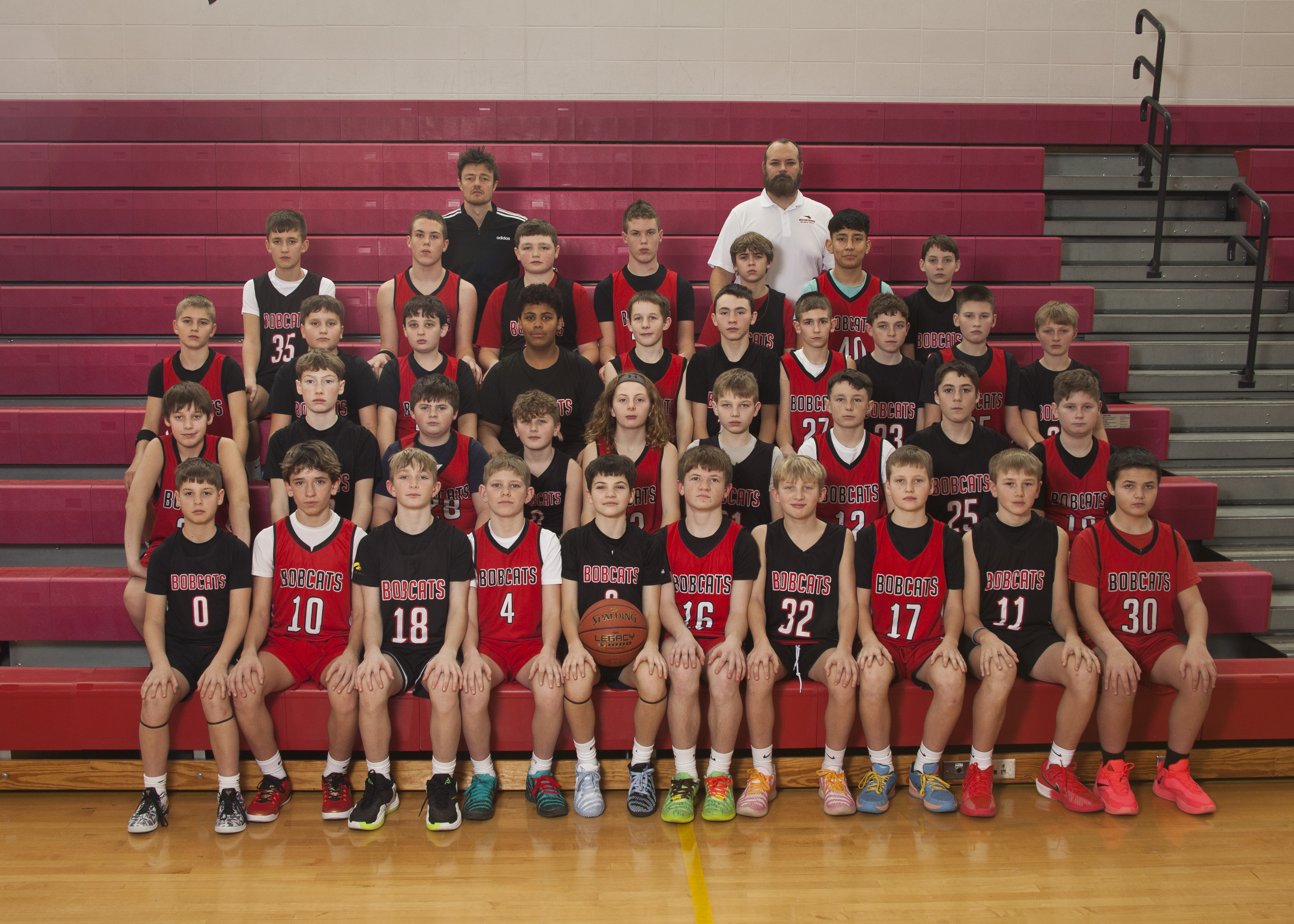 7th Grade Boys Basketball team photo 2026