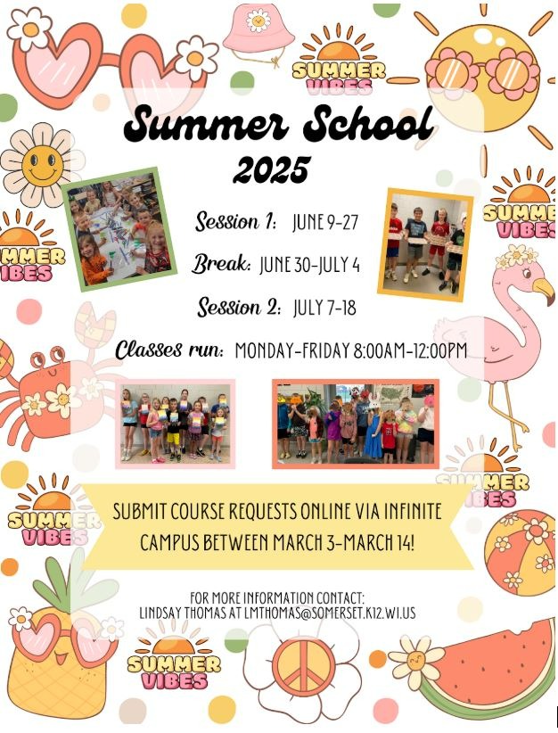 Summer School June 9 to July 18