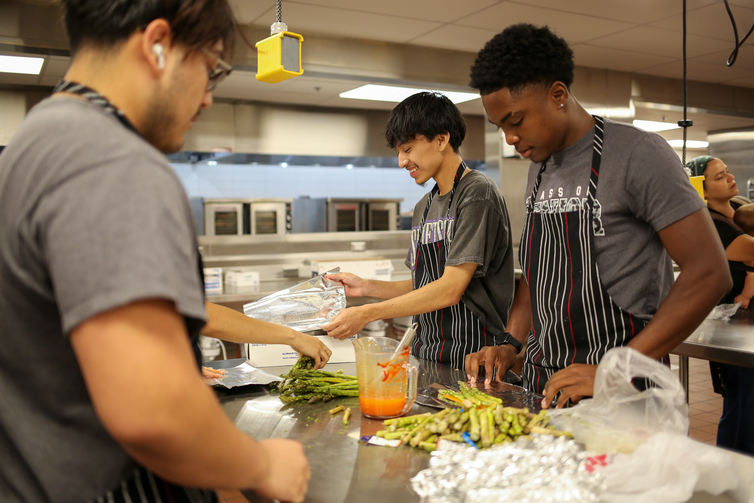 students cooking