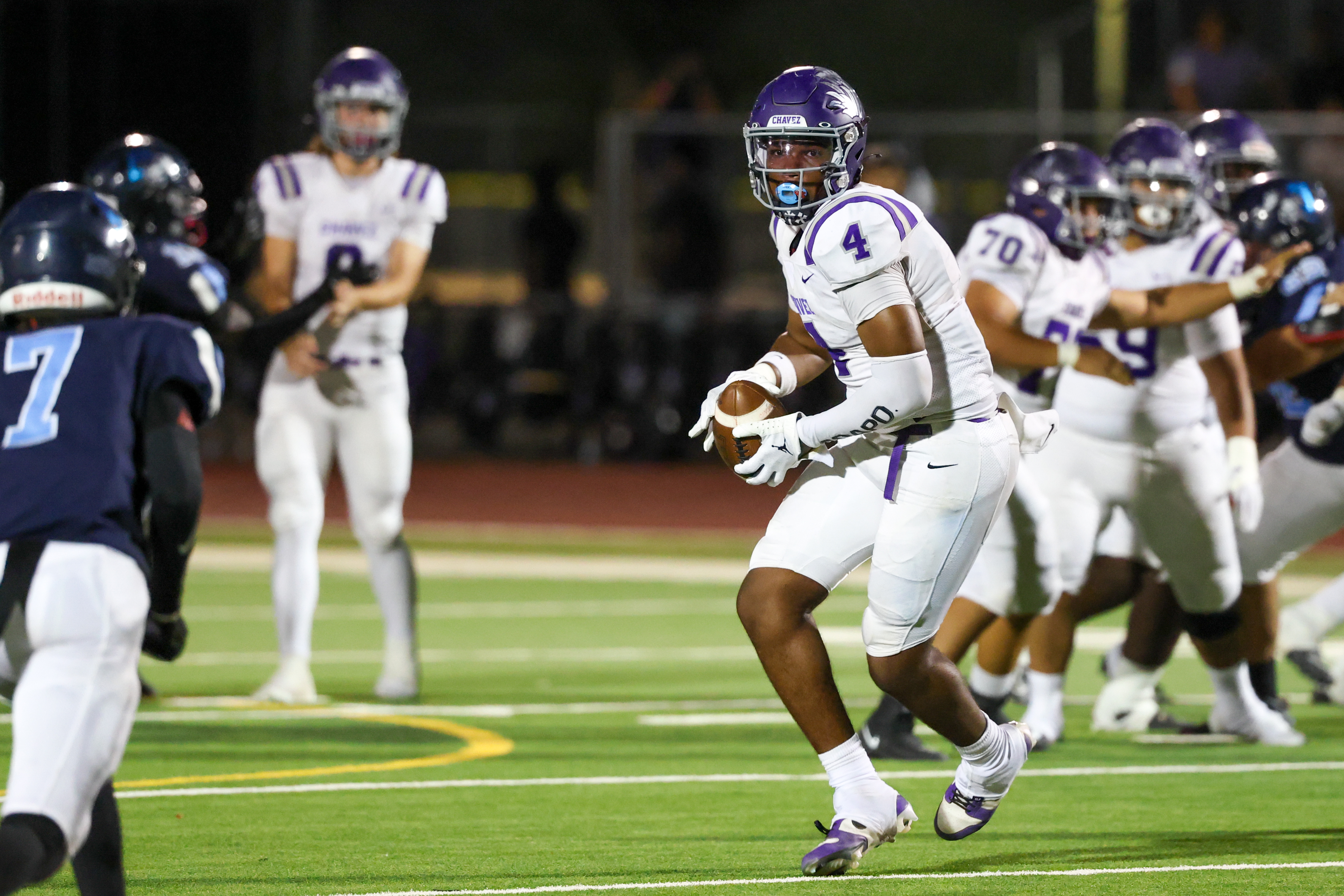 Football game candid photo