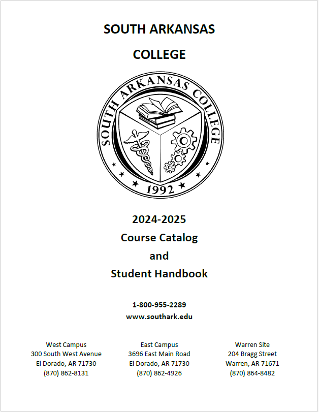 South Arkansa College 2024-2025 Catalog and Student Handbook