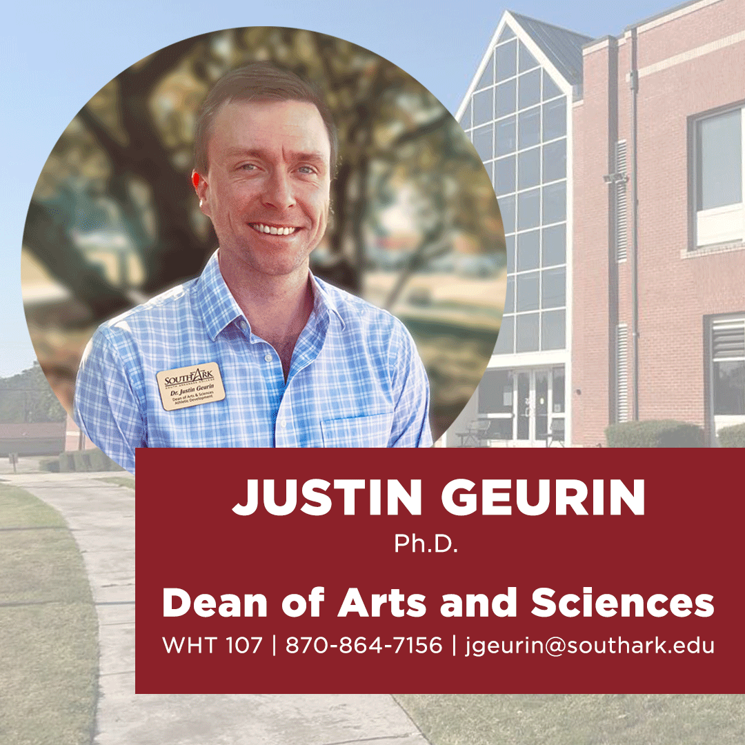 Justin Guerin, Dean of Arts and Sciences