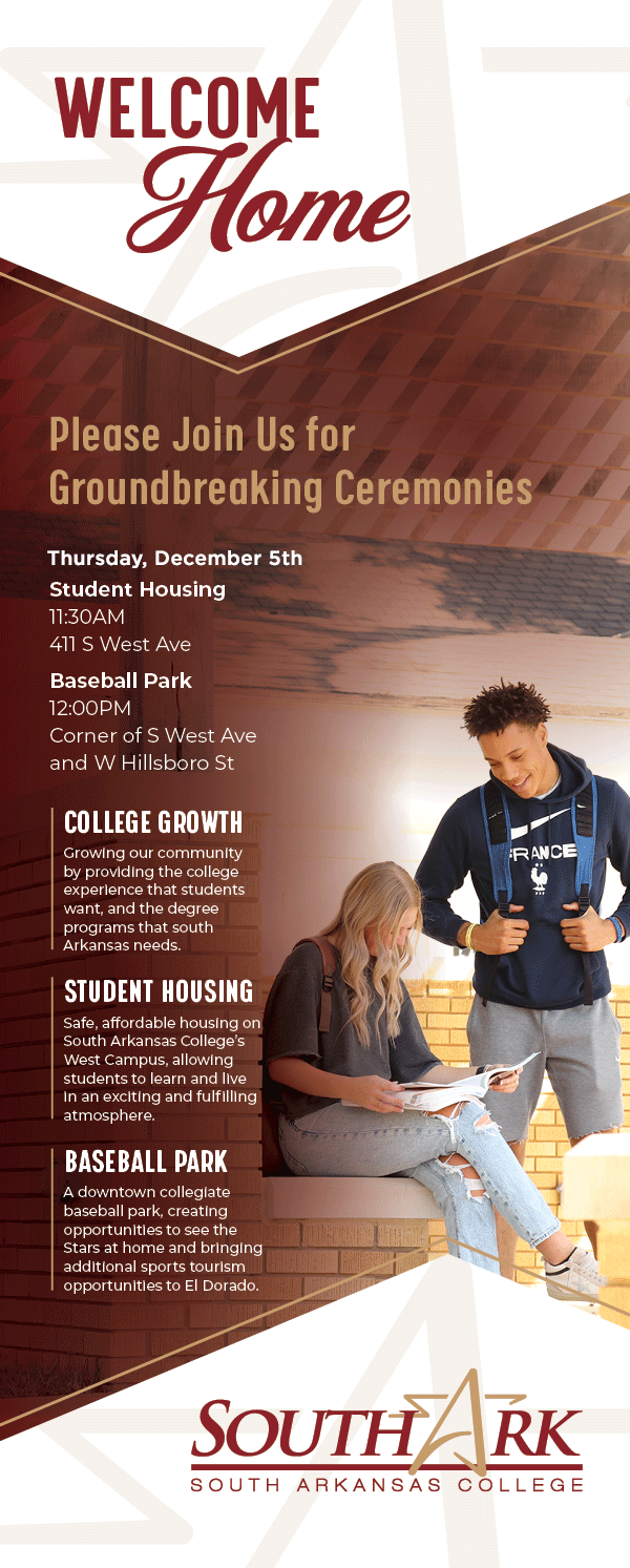 Groundbreaking for Howard Hall willl be held  at its future location of 411 South West Avenue.  Groundbreaking ceremony for the college’s new  baseball park will follow at 12:00 pm at the southwest  corner of South West Avenue and West Hillsboro.