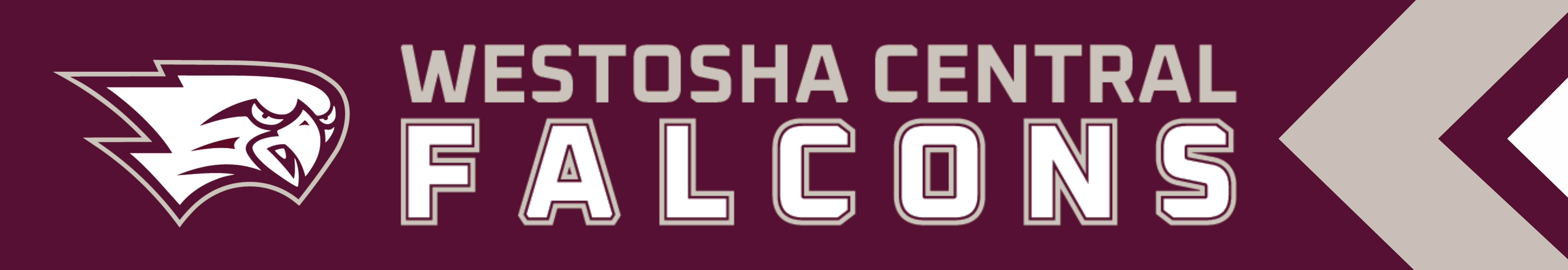 westosha falcons logo banner