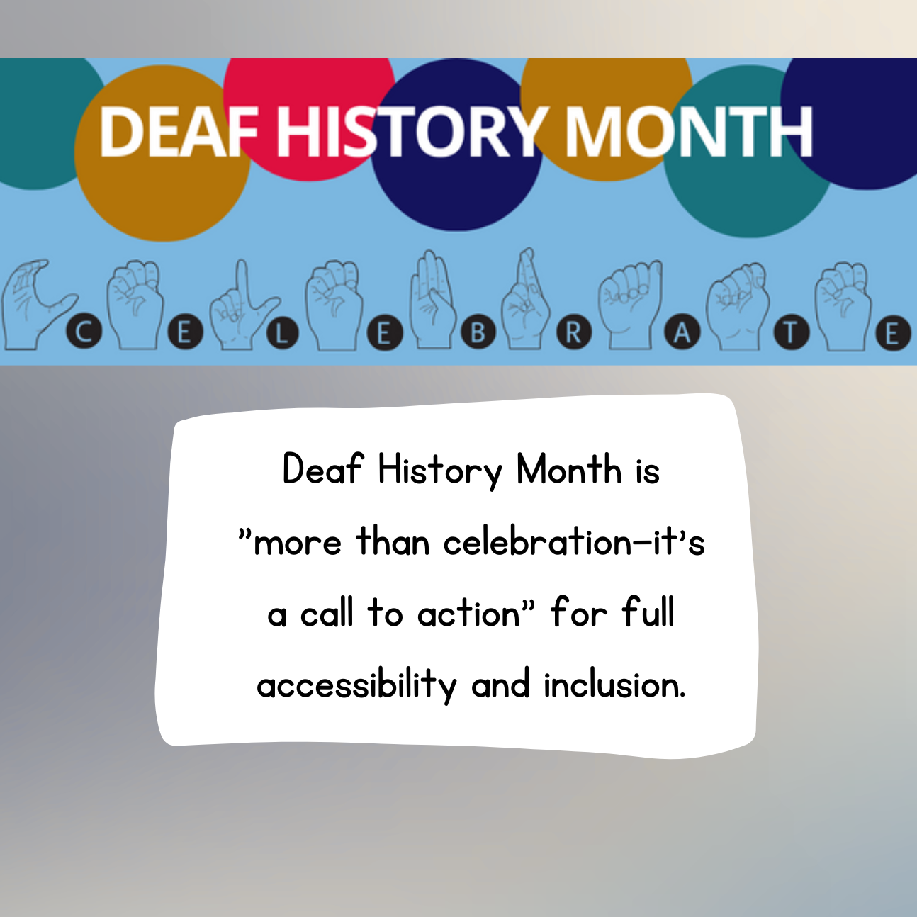 Deaf History Month