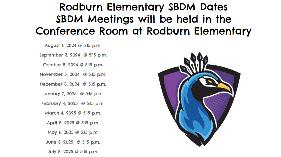 SBDM Meeting Dates