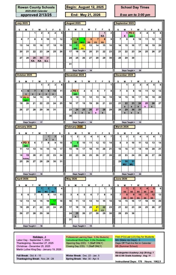 25/26 School Calendar