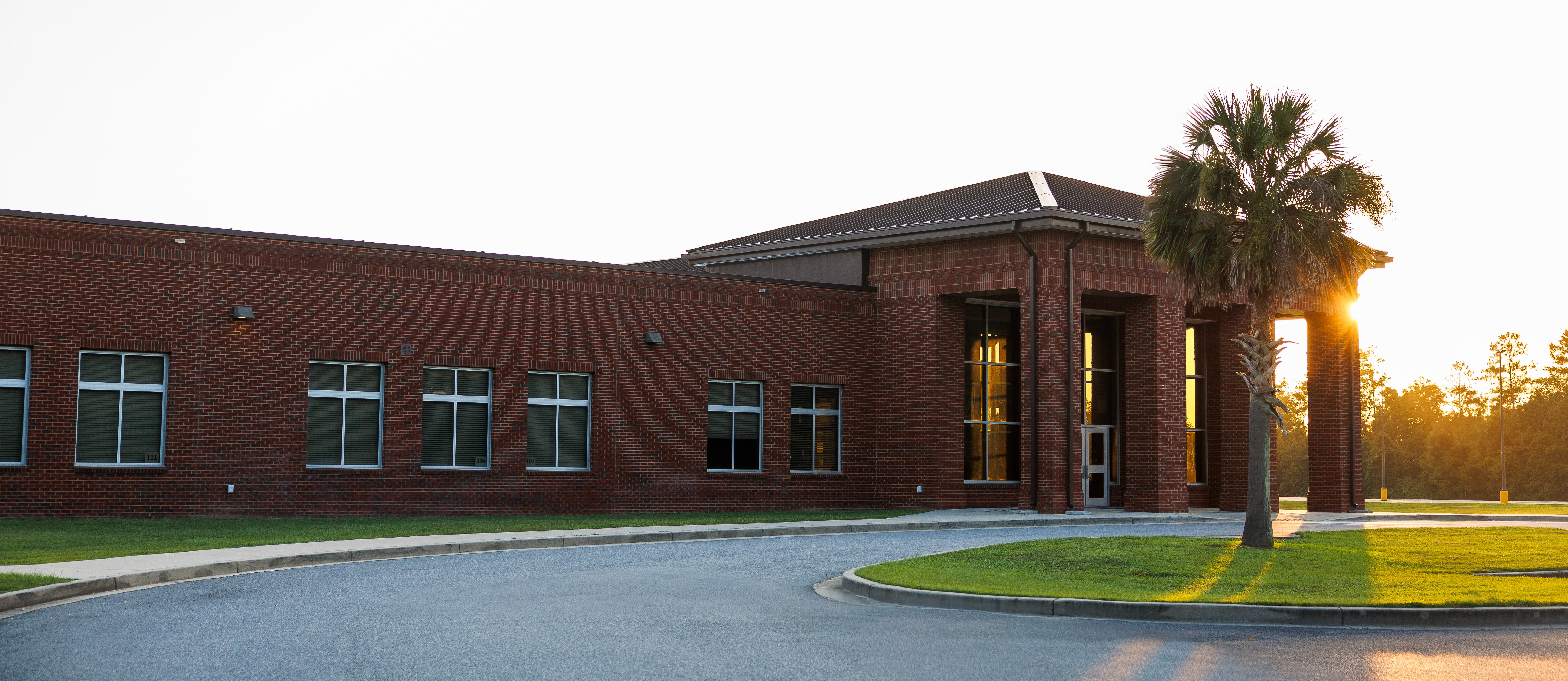 high school building