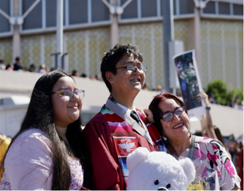 student and family