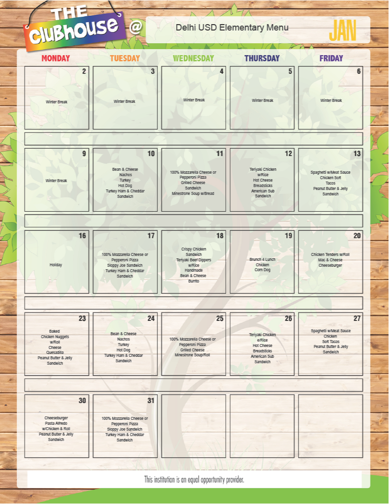 Elm Menu