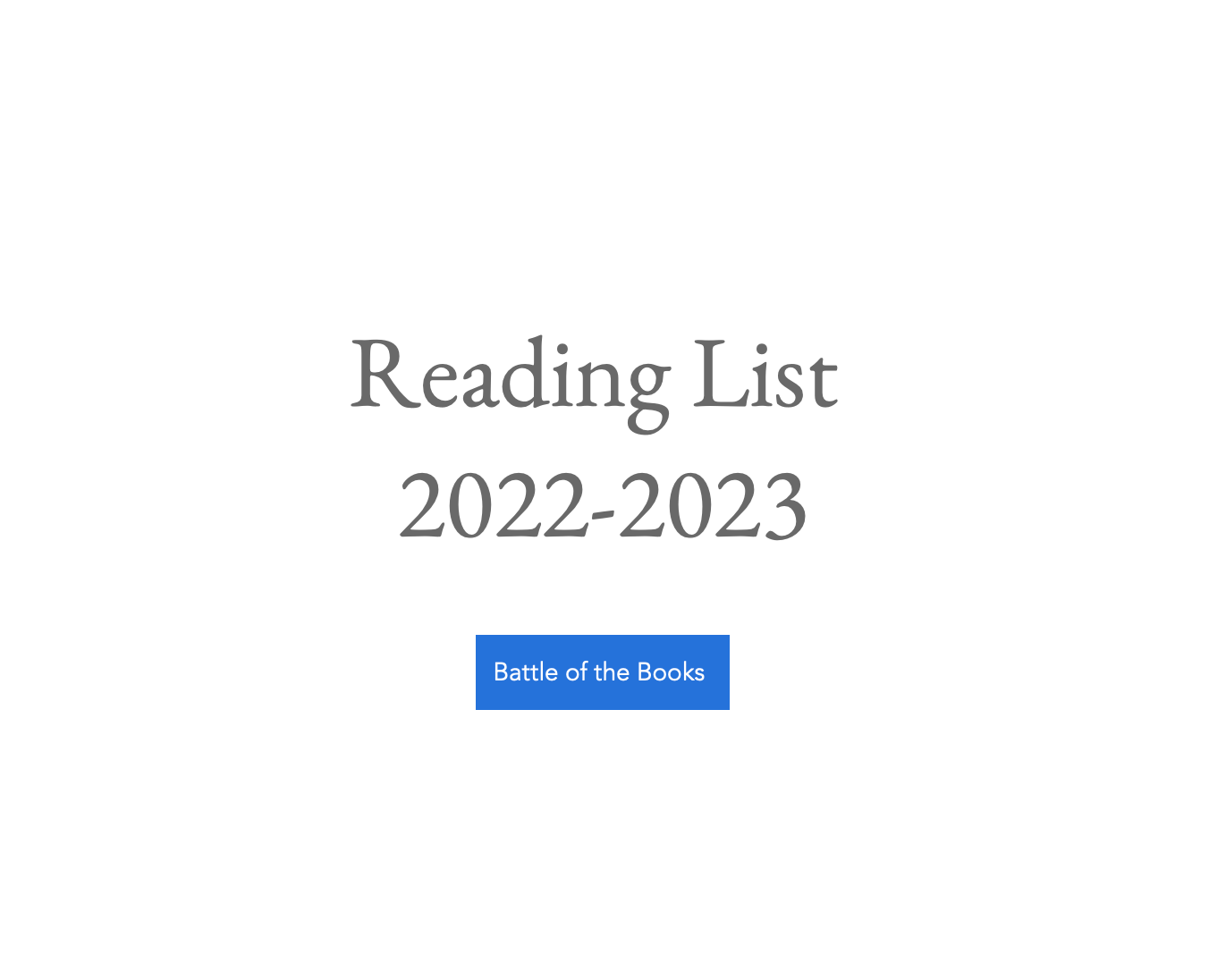 Reading List 2022-2023 Battle of the Books