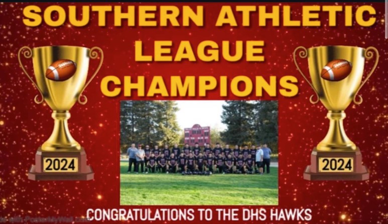 2024 Southern Athletic League Champions, Delhi High School Varsity Football.  Congratulations to the DHS Hawks!