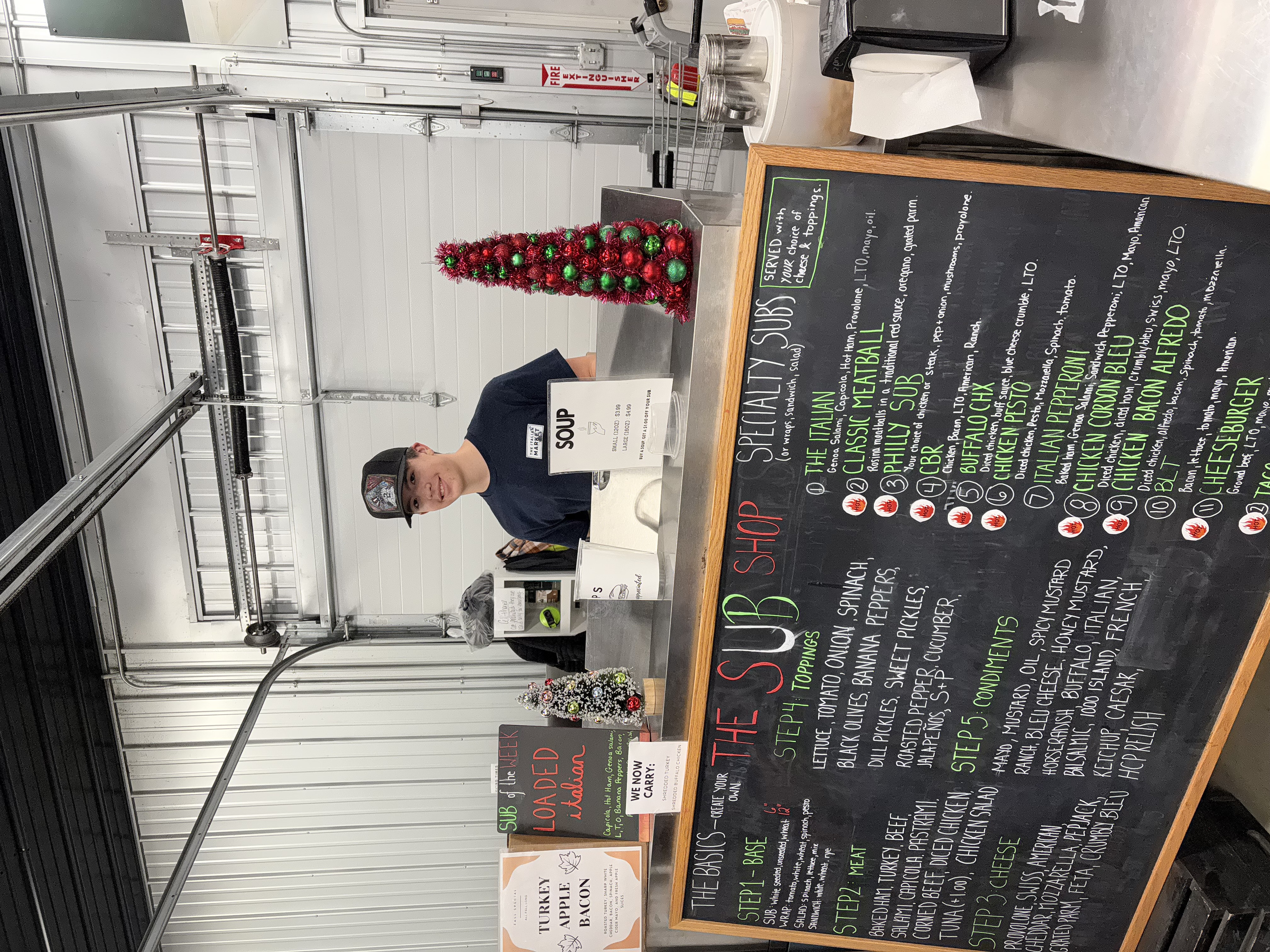 Noah Hutches working at Souther Tier Provisions