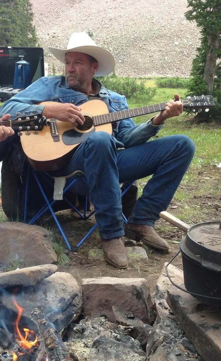 cowboy playing guitar