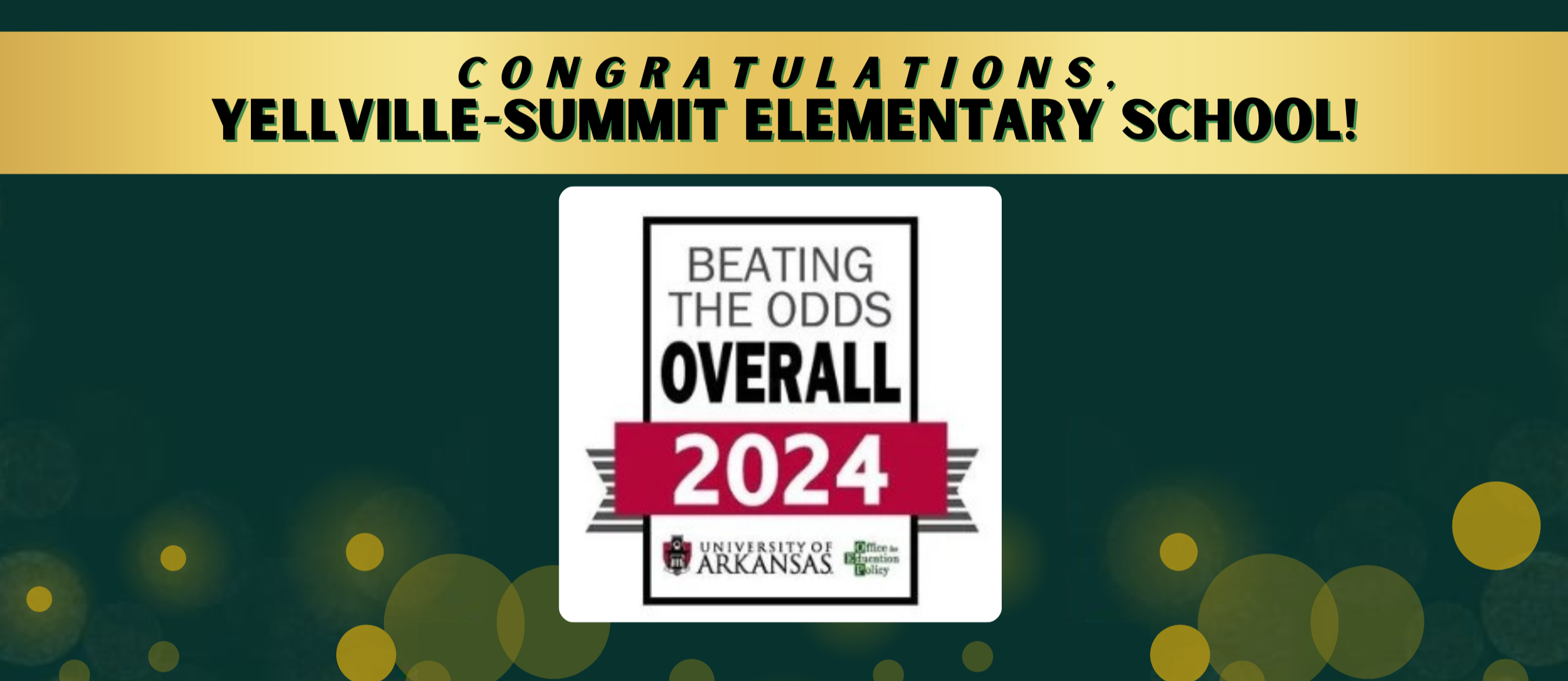 2024 Elementary Beating the Odds Banner