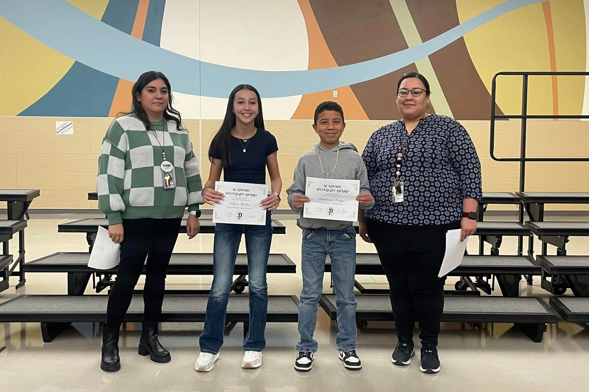 JH students math awards