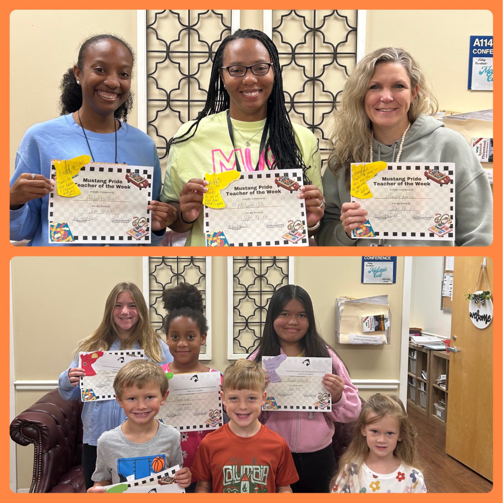 More September Mustang Pride Winners