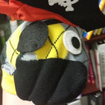 Pirate sock puppet