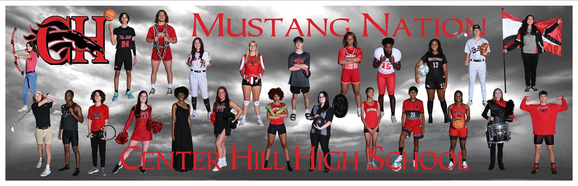 CH Mustang Nation - Central Hill High Senior Banner