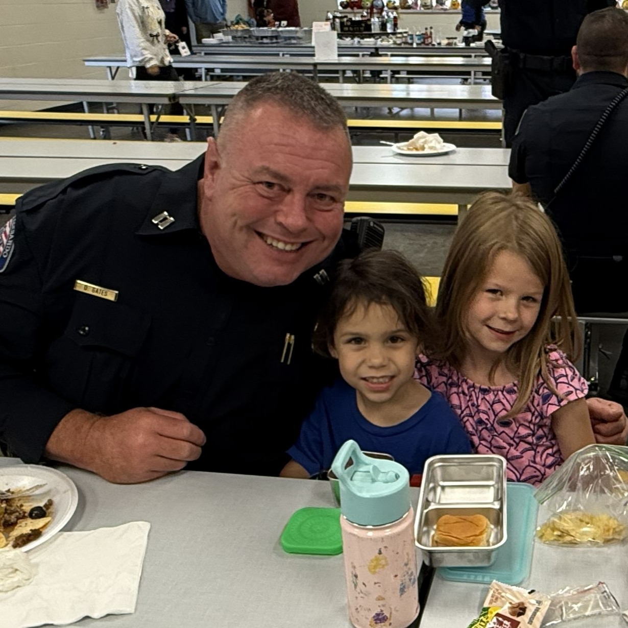 What fun it was to show our respect to First Responders with a luncheon! We loved that they ate with our kiddos!