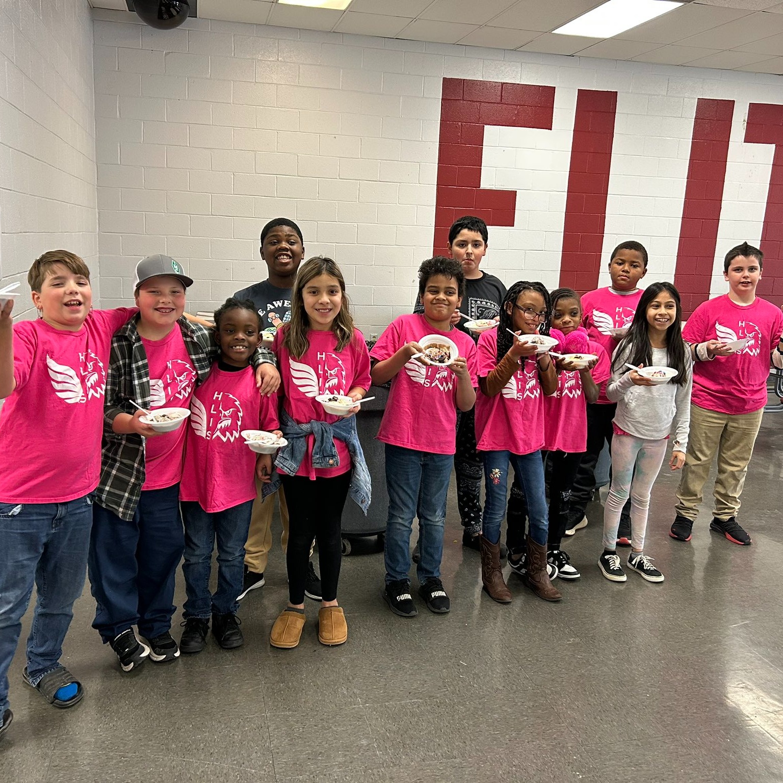 We celebrated our Elite Eagles today with ice cream sundaes! One more week to push for honor roll finish strong 💪 #TeamDCS #BeTheStandard