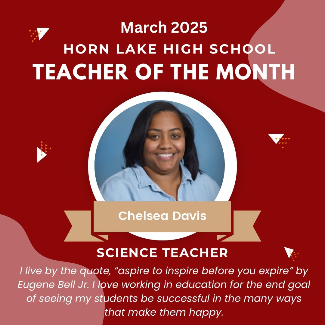 HLHS March 25 Teacher of the Month, Chelsea Davis