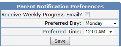 Parent Notification Preferences