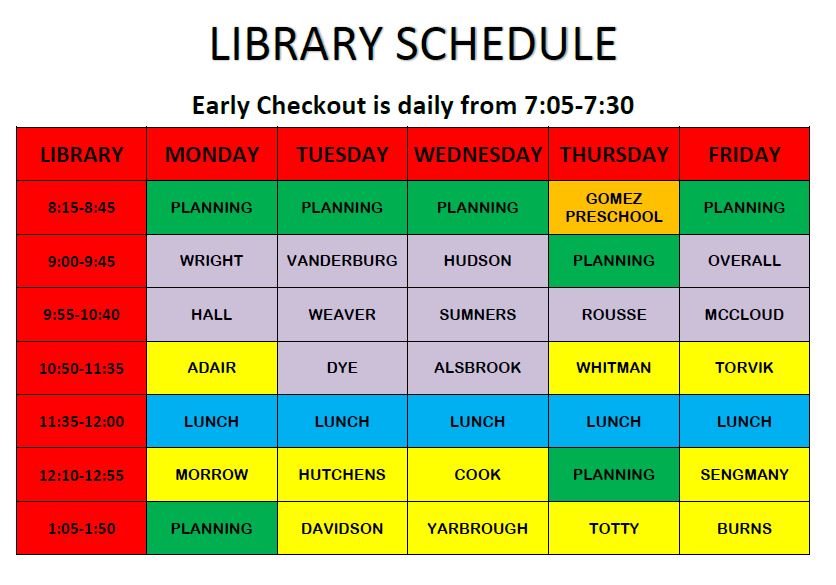 Library Schedule