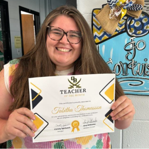 September Teacher of the Month