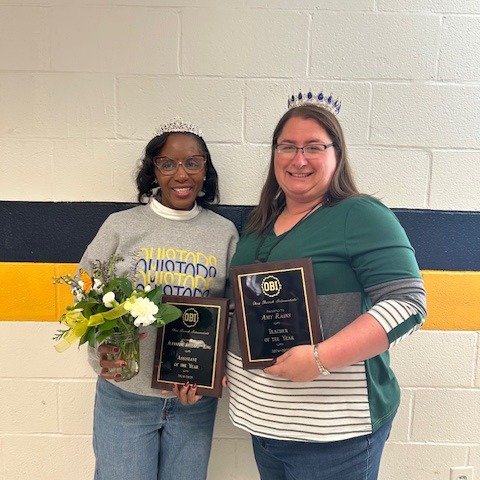 Teacher of the Year Mrs. Rains and Ms. King