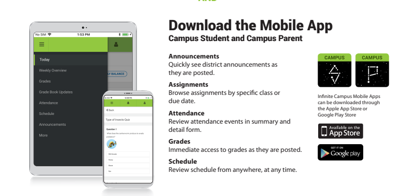 Infinite Campus Parent Portal Information