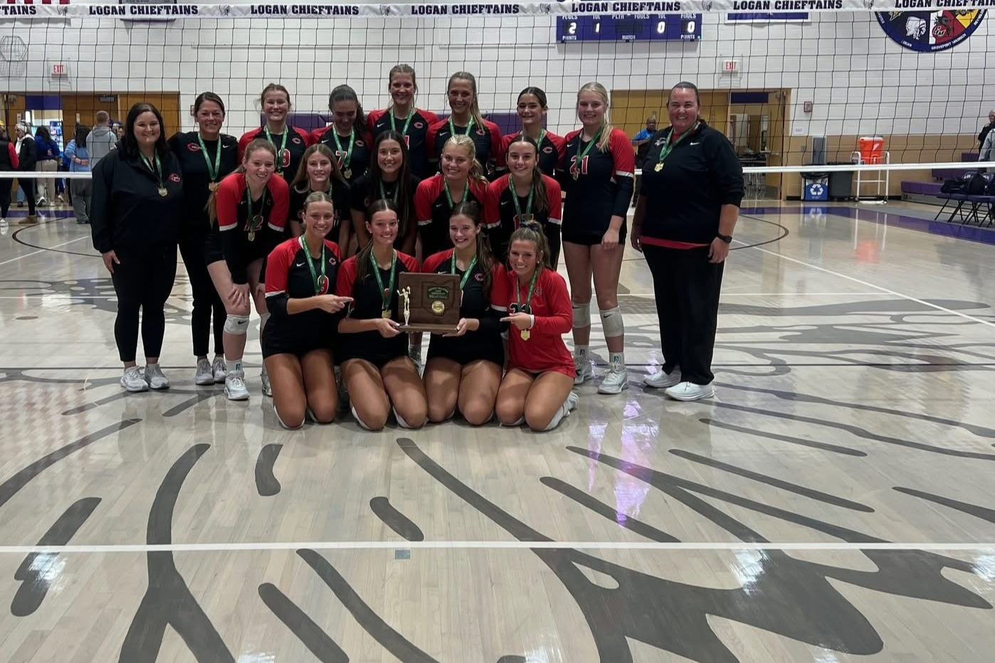 Girls volleyball district champs