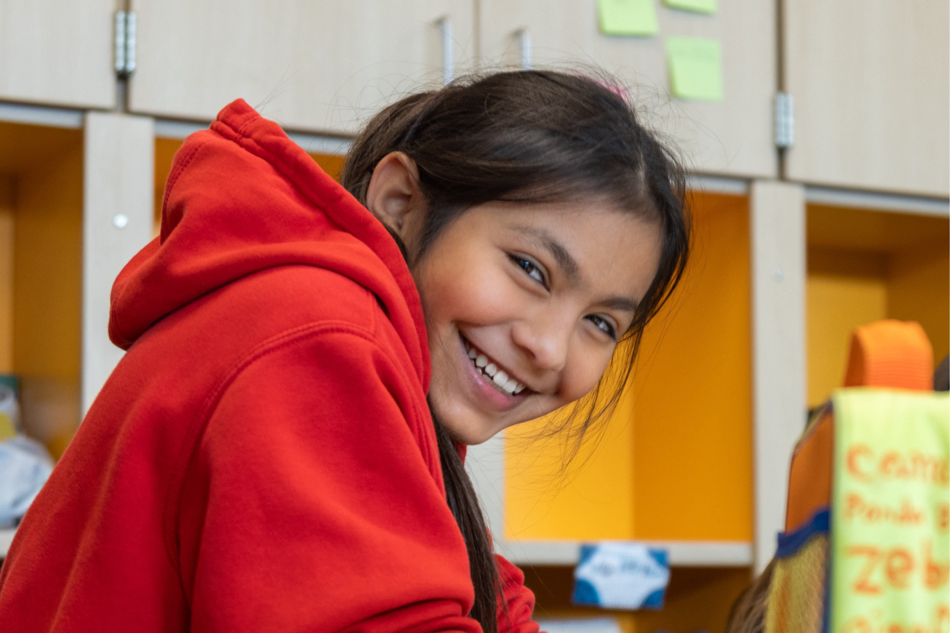 Student smiling