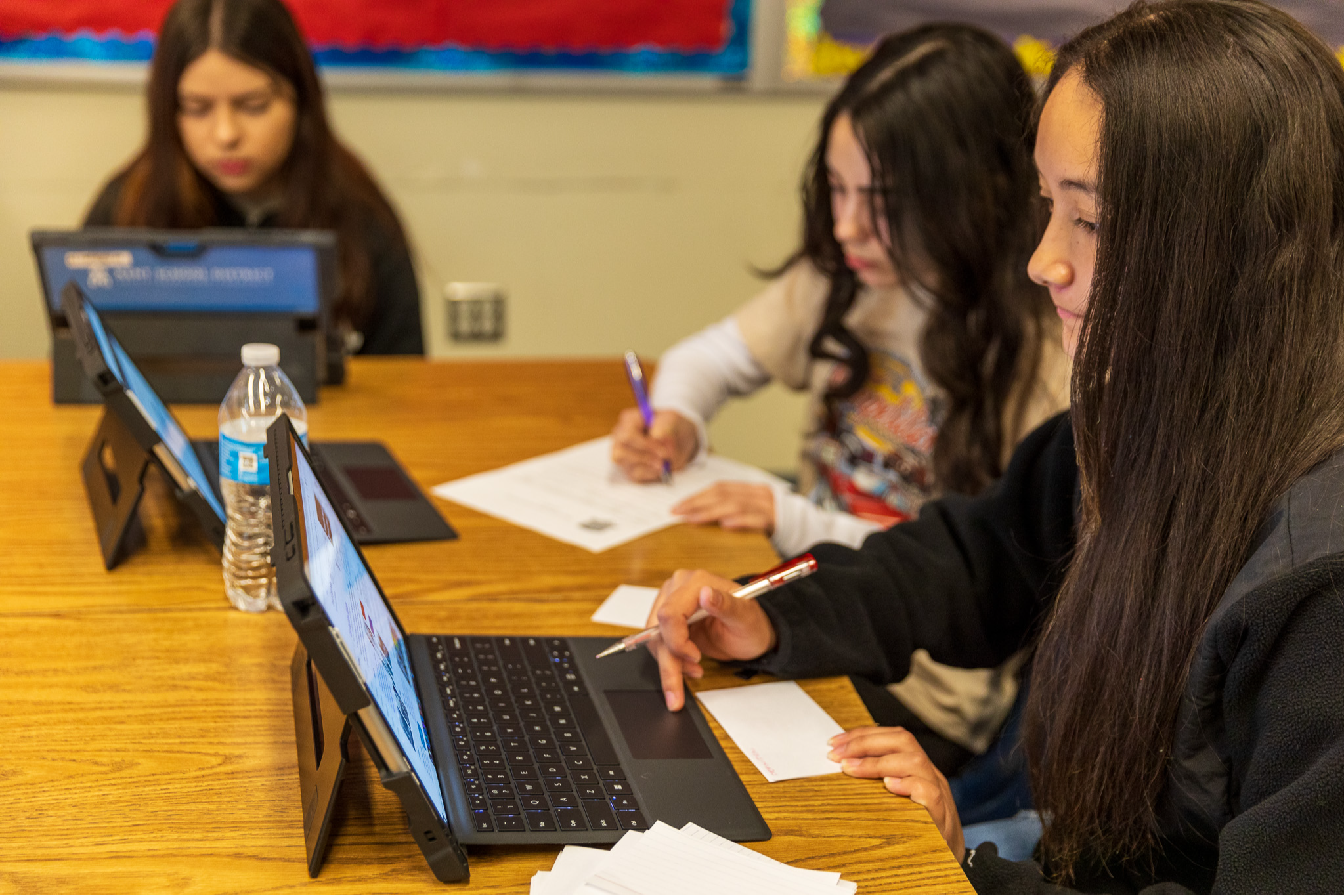 Students on laptops