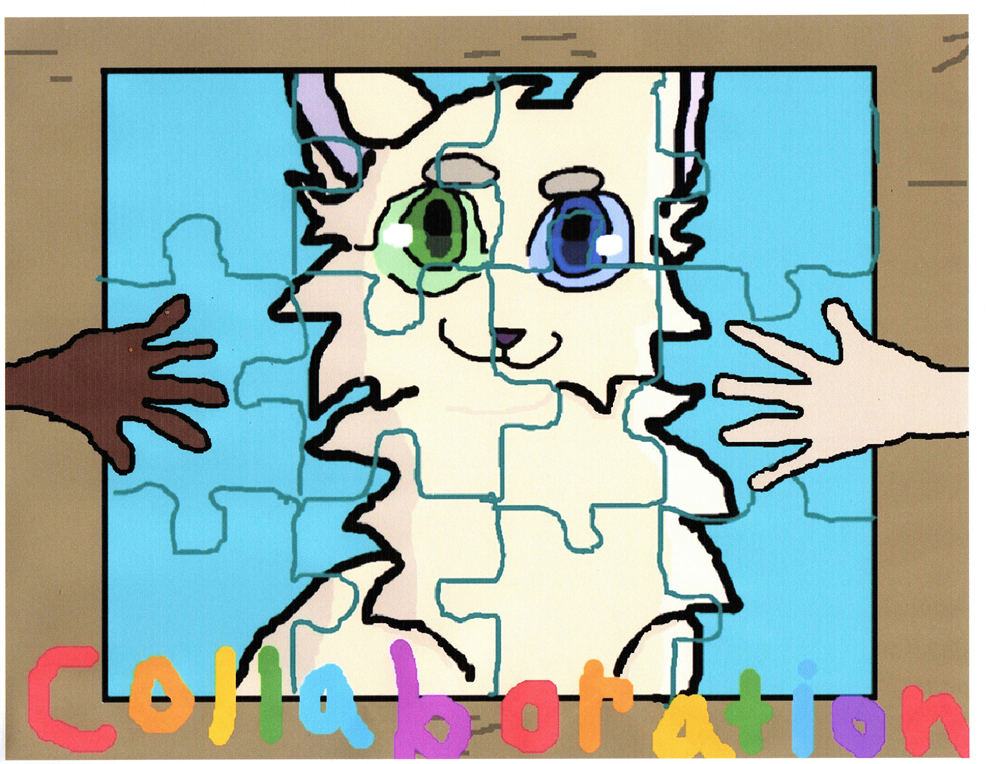 "Cat Puzzle Collaboration" by Sophie