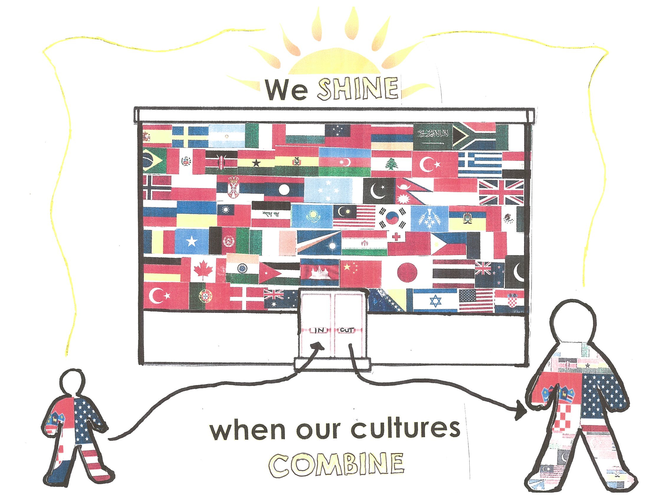 "We Shine When Our Cultures Combine" by Karen Natividad