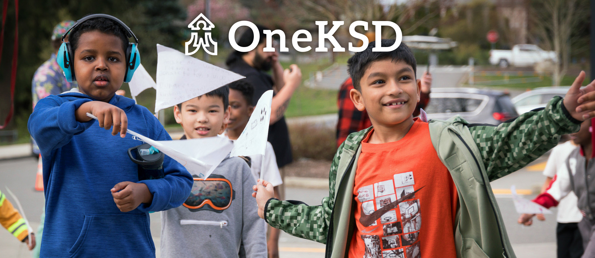 Students celebrating OneKSD