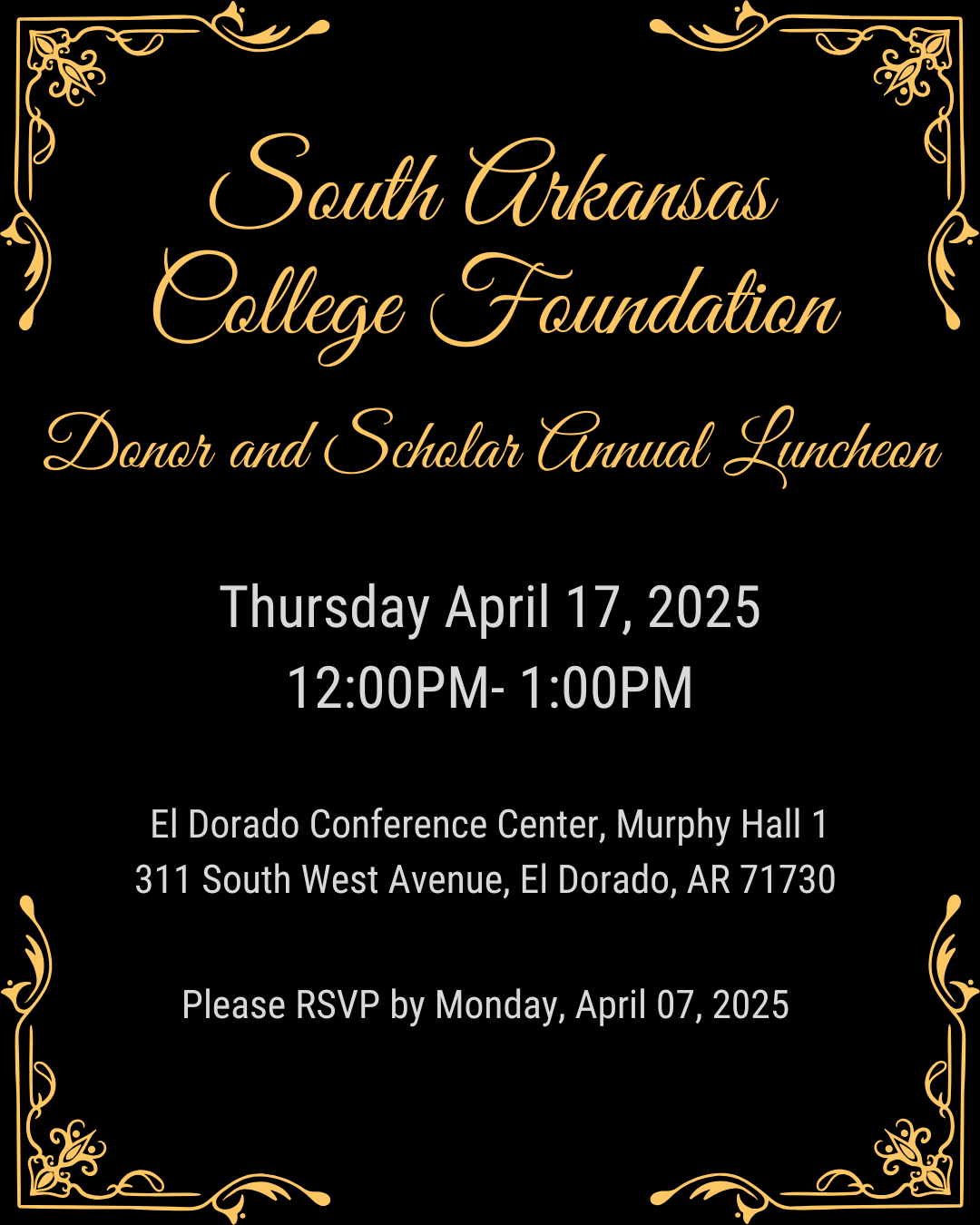 Donor and Scholar Invite