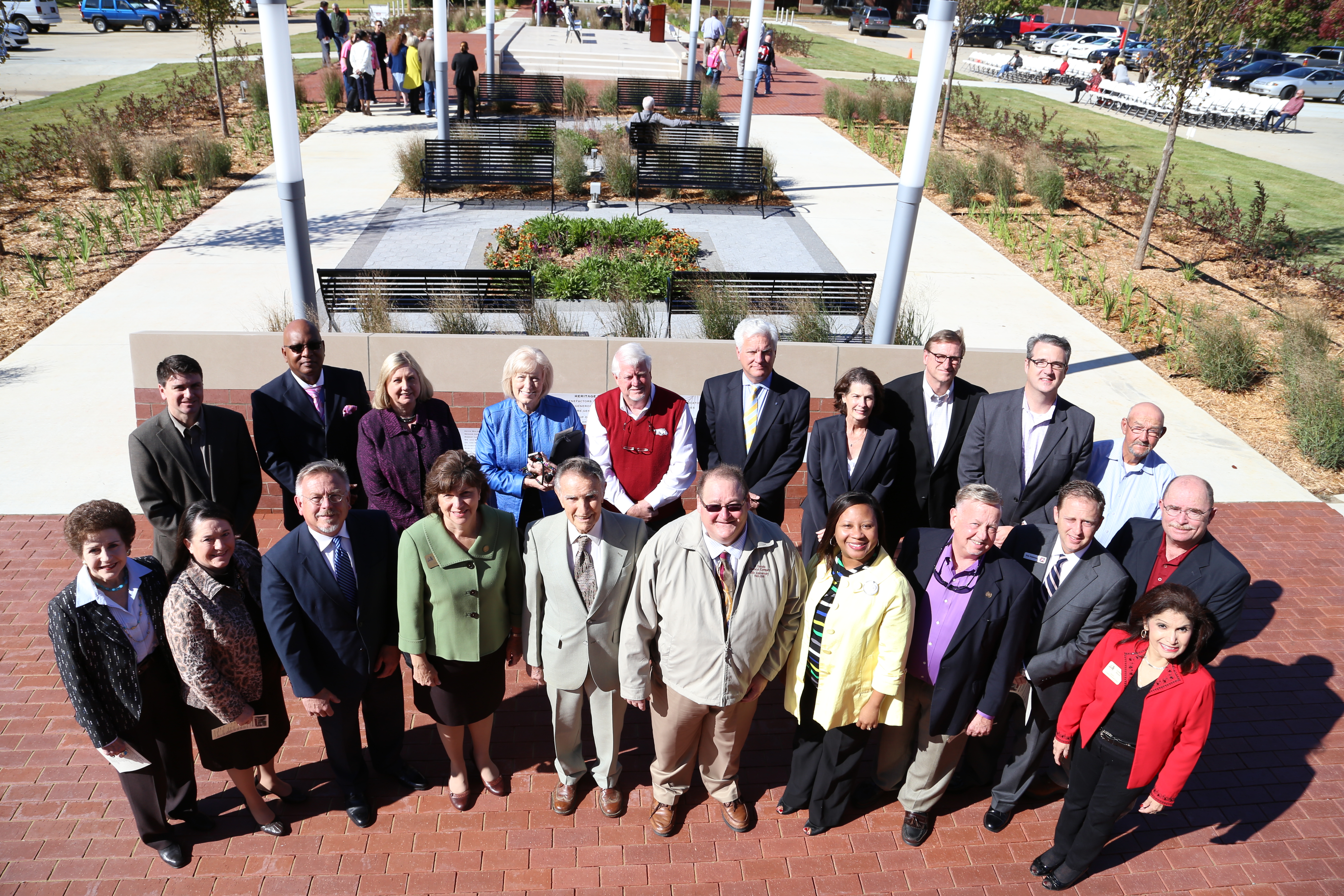 Group photo of William Howard with SouthArk employees and board directors