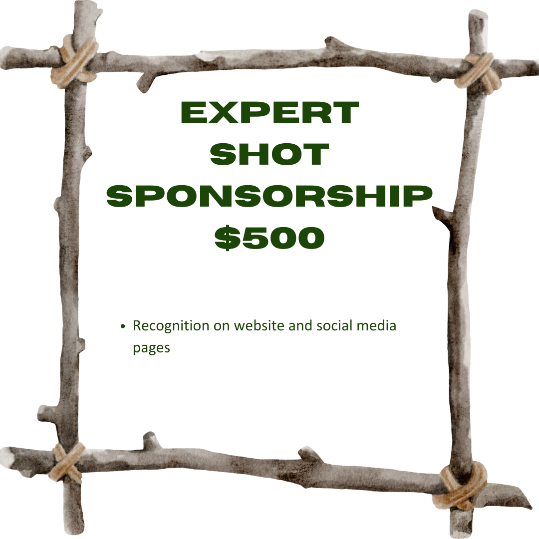 Expert Shot Sponsorship $500 Recognition on website and social media pages