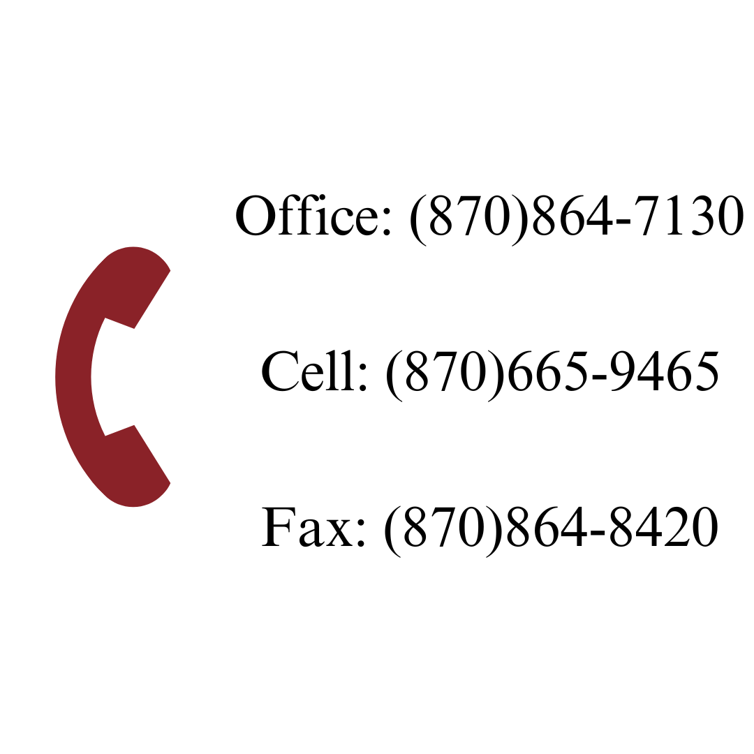 Phone Numbers for the Foundation office (O) 870-864-7130     (C) 870-665-9465     (F) 870-864-8420